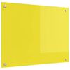 vidaXL Keukenachterwand Geel 80 x 60 cm gehard glas