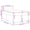 vidaXL Boxspring met matras fluweel zwart 120x190 cm