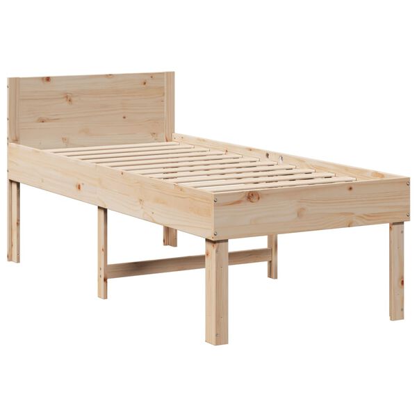 vidaXL Bedframe zonder matras massief grenenhout 90x190 cm