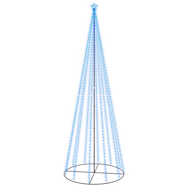 vidaXL Kegelkerstboom 732 LED's blauw 160x500 cm