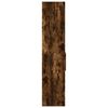 vidaXL Hoge kast 50x42,5x185 cm bewerkt hout gerookt eikenkleurig