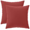 vidaXL Kussensloop 2 pcs HEERLEN Wijnrood 30 x 30 cm Polyester