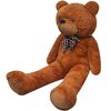 vidaXL Teddybeer XXL 160 cm zacht pluche bruin
