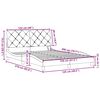 vidaXL Bedframe met LED zonder matras 120x200 cm stof blauw