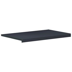 vidaXL Raamsokkel Antraciet met houten nerf 100 x 50 x 4,5 cm PVC