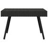 vidaXL Bijzettafel inklapbaar 60x40x38 cm poly rattan zwart