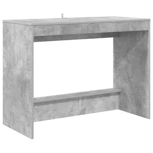 vidaXL Bed Bureau Betongrijs Bewerkt hout 100 x 45 x 75 cm