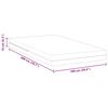 vidaXL Matras Wit 100 x 200 cm Schuim