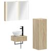 vidaXL Badkamerkastenset 4 pcs Sonoma Eiken 43 x 11,5 x 60,5 cm