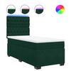 vidaXL Boxspring met matras fluweel donkergroen 100x200 cm