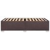 vidaXL Bedframe zonder matras 80x200 cm stof donkerbruin