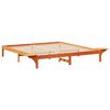 vidaXL Bedframe Wasbruin 200 x 200 cm Massief grenenhout