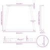 vidaXL Eettafelpoten 2 st V-vormig 80x(72-73,3) cm staal wit