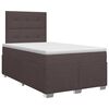 vidaXL Boxspringbed met matras Donkerbruin 120 x 190 cm Stof