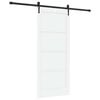 vidaXL Schuifdeur ORKDAL 86 x 198,5 cm Bewerkt hout Wit en zwart