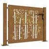 vidaXL Poort 100x75 cm bamboe-ontwerp cortenstaal