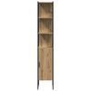 vidaXL Badkamermeubelset met plank 4 pcs Artisan Eiken Bewerkt hout