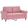 vidaXL 3-delige Loungeset met kussens fluweel roze