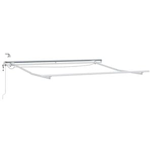 vidaXL Elektrisch zonnescherm frame met led en sensor 3 x 2,5 m Wit