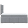 vidaXL Boxspring met matras stof lichtgrijs 120x190 cm