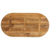 vidaXL Tafelblad ovaal 90x40x2,5 cm massief mangohout