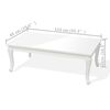 vidaXL Salontafel 115x65x42 cm hoogglans wit