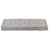 vidaXL Palletvloerkussen 120x80x10 cm katoen grijs