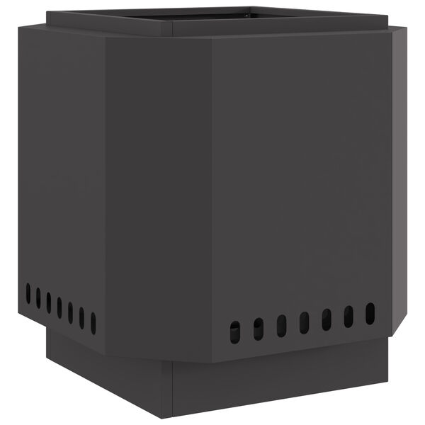 vidaXL Rookloze Vuurschaal Zwart 48 x 48 x 51 cm Staal