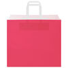 vidaXL Papieren zakken 50 st met hengsels 32x22x28 cm roze