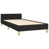 vidaXL Bedframe zonder matras 80x200 cm stof zwart