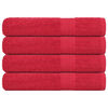 vidaXL Saunahanddoeken FROGN 4 st 80x200 cm 360 g/m&sup2; rood