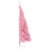 vidaXL Kunstmatig Voorverlicht Kerstboom met 300 LED Roze 240 cm PVC