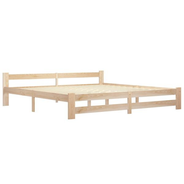 vidaXL Bedframe met 4 lades massief grenenhout 200x200 cm