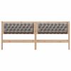 vidaXL Hoofdbord Anders Bruin en taupe 200 cm Massief grenenhout