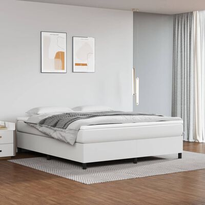 vidaXL Bedframe kunstleer wit 180x200 cm