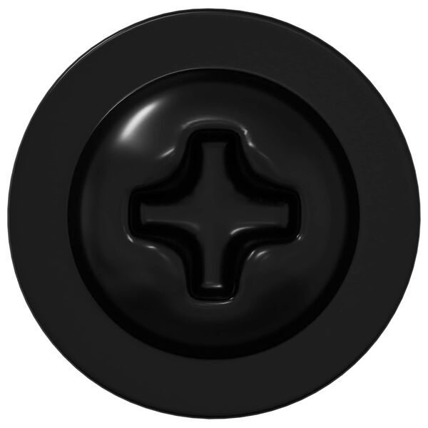 vidaXL Zelftappende Nagel 2 pcs Zwart 3,5 x 12 mm IJzer