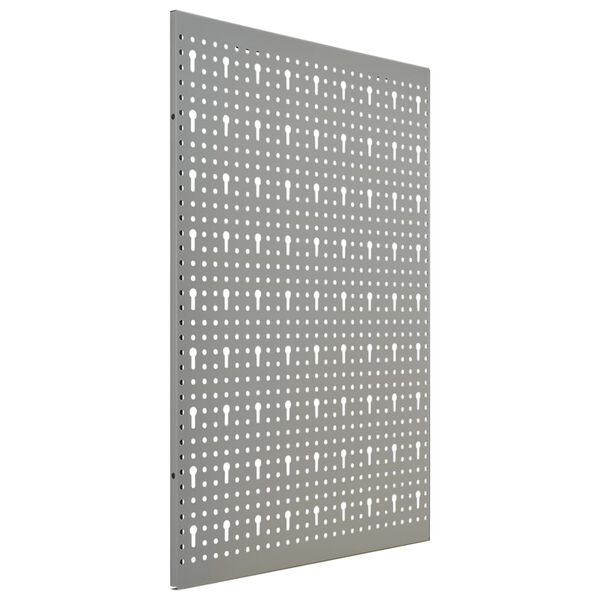 vidaXL Gaatjespaneel wandgemonteerd 3 st 40x58 cm staal