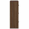 vidaXL Boekenkast 60x24x76,5 cm bewerkt hout bruin eikenkleurig