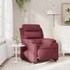 vidaXL Fauteuil verstelbaar elektrisch stof wijnrood
