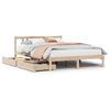 vidaXL Bedframe zonder matras massief grenenhout 135x190 cm