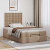 vidaXL Ottoman bed met matras 120x200cm kunstleer cappuccinokleurig
