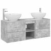vidaXL Badkamermeubelset 3 st Betongrijs 49,5 x 44,5 x 65 cm