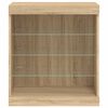 vidaXL Dressoir met LED-verlichting 60,5x37x67 cm sonoma eikenkleurig