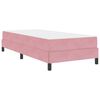 vidaXL Boxspringbed met matras Roze 90 x 200 cm Stof