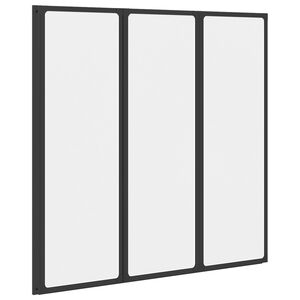 Badscherm 3 panelen vouwbaar 117 x 120 cm