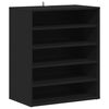 vidaXL Schoenenkast 60x35x70 cm bewerkt hout zwart
