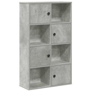 vidaXL Boekenkast 60x24x101,5 cm bewerkt hout betongrijs