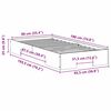 vidaXL Bedframe met opslag Bruin 90 x 190 cm Massief grenenhout