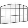 vidaXL Wandspiegel boog 100x60 cm ijzer zwart
