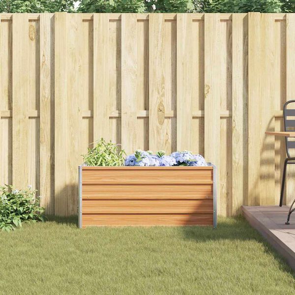 vidaXL Verhoogde plantenbak Licht Bruin 100 x 40 x 45 cm